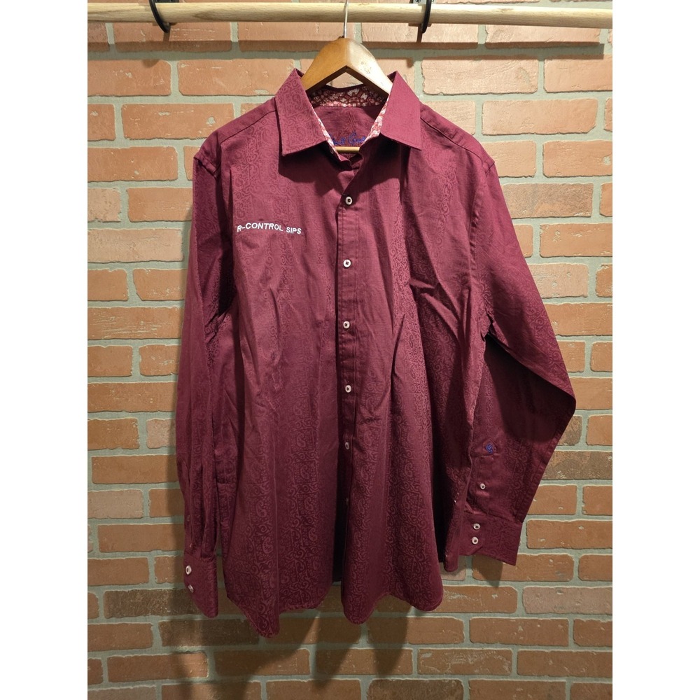 Robert Graham XXL Wine Embroidered R- control Slips. Bin 34